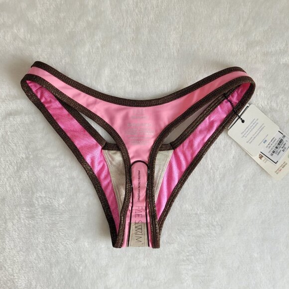 FAE | Gypsy Bralette Top & Goi G-String Bottom Sparkle Colorblock Bikini - Picture 9 of 15